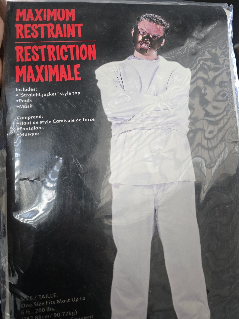 Maximum Restraint Straight Jacket Costume - White